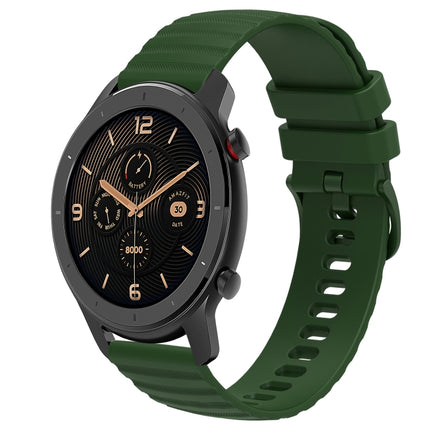 20mm Wavy Dot Pattern Solid Color Silicone Watch Band, For Amazfit GTR 42MM, For Amazfit Pop Pro