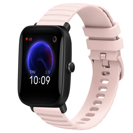 20mm Wavy Dot Pattern Solid Color Silicone Watch Band, For Amazfit GTR 42MM, For Amazfit Pop Pro