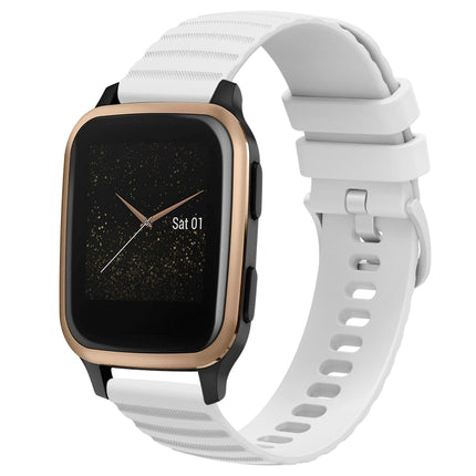 20mm Wavy Dot Pattern Solid Color Silicone Watch Band, For Garmin Venu SQ, For Garminmove Luxe