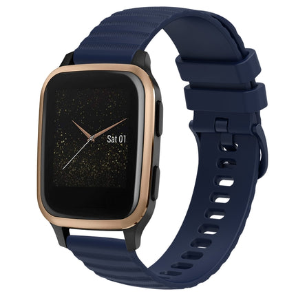 20mm Wavy Dot Pattern Solid Color Silicone Watch Band, For Garmin Venu SQ, For Garminmove Luxe