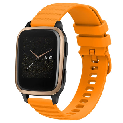 20mm Wavy Dot Pattern Solid Color Silicone Watch Band, For Garmin Venu SQ, For Garminmove Luxe
