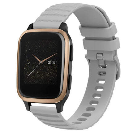 20mm Wavy Dot Pattern Solid Color Silicone Watch Band, For Garmin Venu SQ, For Garminmove Luxe