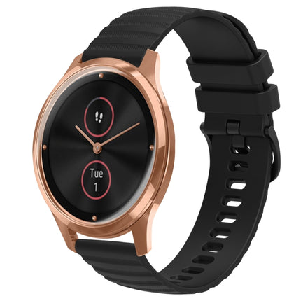20mm Wavy Dot Pattern Solid Color Silicone Watch Band, For Garmin Venu SQ, For Garminmove Luxe