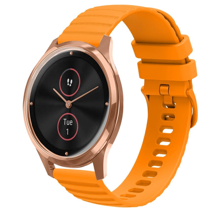20mm Wavy Dot Pattern Solid Color Silicone Watch Band, For Garmin Venu SQ, For Garminmove Luxe