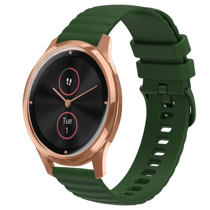 20mm Wavy Dot Pattern Solid Color Silicone Watch Band, For Garmin Venu SQ, For Garminmove Luxe