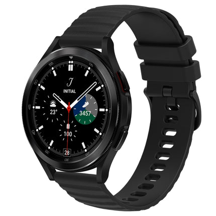 20mm Wavy Dot Pattern Solid Color Silicone Watch Band, For Samsung  Galaxy Watch 4 Classic 42mm, For Samsung  Galaxy Watch 4 Classic 46mm