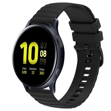 20mm Wavy Dot Pattern Solid Color Silicone Watch Band, For Samsung Galaxy Watch Active 2 40mm, For Samsung Galaxy Watch Active 2 44mm