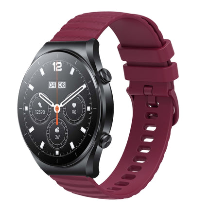 22mm Wavy Dot Pattern Solid Color Silicone Watch Band, For Xiaomi MI Watch S1, For Xiaomi MI Watch S1 Pro