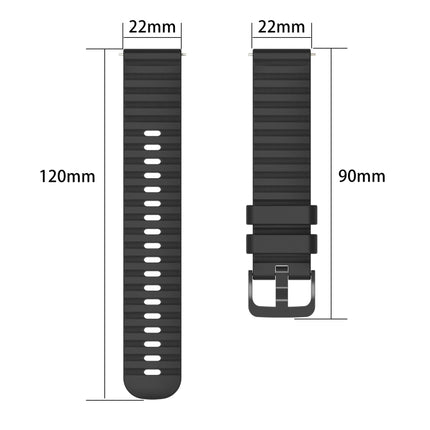 22mm Wavy Dot Pattern Solid Color Silicone Watch Band, For Xiaomi MI Watch S1, For Xiaomi MI Watch S1 Pro