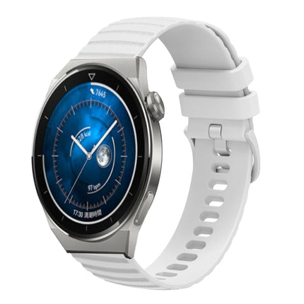 22mm Wavy Dot Pattern Solid Color Silicone Watch Band, For Huawei Watch GT3 Pro 46mm, For Huawei Watch GT3 46mm