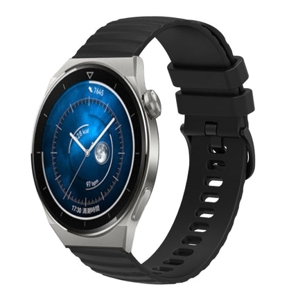 22mm Wavy Dot Pattern Solid Color Silicone Watch Band, For Huawei Watch GT3 Pro 46mm, For Huawei Watch GT3 46mm