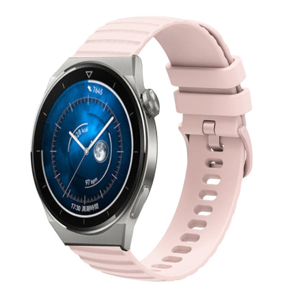 22mm Wavy Dot Pattern Solid Color Silicone Watch Band, For Huawei Watch GT3 Pro 46mm, For Huawei Watch GT3 46mm