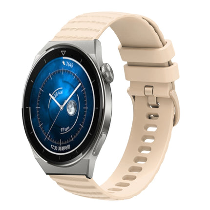 22mm Wavy Dot Pattern Solid Color Silicone Watch Band, For Huawei Watch GT3 Pro 46mm, For Huawei Watch GT3 46mm