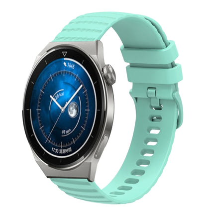 22mm Wavy Dot Pattern Solid Color Silicone Watch Band, For Huawei Watch GT3 Pro 46mm, For Huawei Watch GT3 46mm