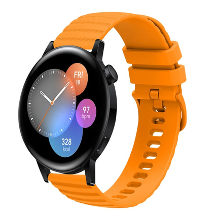 22mm Wavy Dot Pattern Solid Color Silicone Watch Band, For Huawei Watch GT3 Pro 46mm, For Huawei Watch GT3 46mm