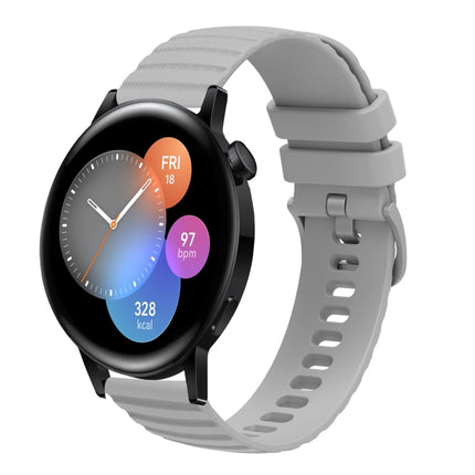 22mm Wavy Dot Pattern Solid Color Silicone Watch Band, For Huawei Watch GT3 Pro 46mm, For Huawei Watch GT3 46mm