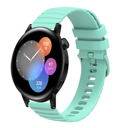 22mm Wavy Dot Pattern Solid Color Silicone Watch Band, For Huawei Watch GT3 Pro 46mm, For Huawei Watch GT3 46mm