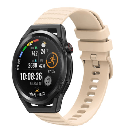 22mm Wavy Dot Pattern Solid Color Silicone Watch Band, For Huawei Watch GT Runner, For Huawei Watch 3