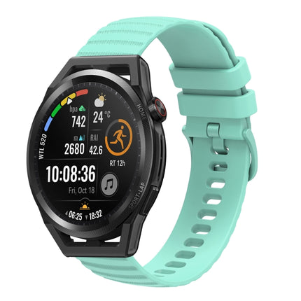 22mm Wavy Dot Pattern Solid Color Silicone Watch Band, For Huawei Watch GT Runner, For Huawei Watch 3