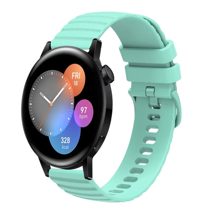 22mm Wavy Dot Pattern Solid Color Silicone Watch Band, For Huawei Watch GT Runner, For Huawei Watch 3