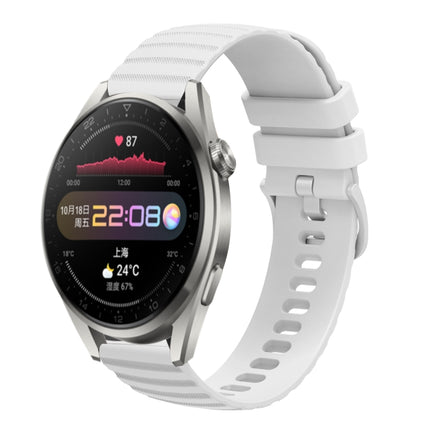 22mm Wavy Dot Pattern Solid Color Silicone Watch Band, For Huawei Watch 3 Pro, For Huawei GT2 Pro