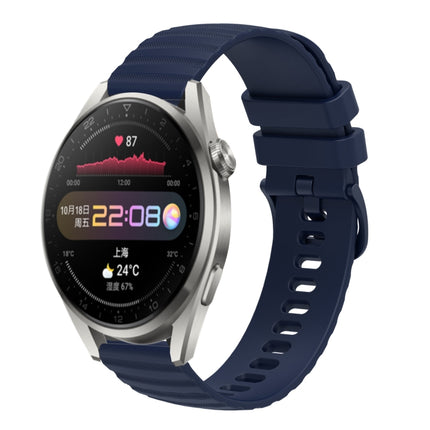 22mm Wavy Dot Pattern Solid Color Silicone Watch Band, For Huawei Watch 3 Pro, For Huawei GT2 Pro