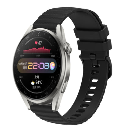 22mm Wavy Dot Pattern Solid Color Silicone Watch Band, For Huawei Watch 3 Pro, For Huawei GT2 Pro