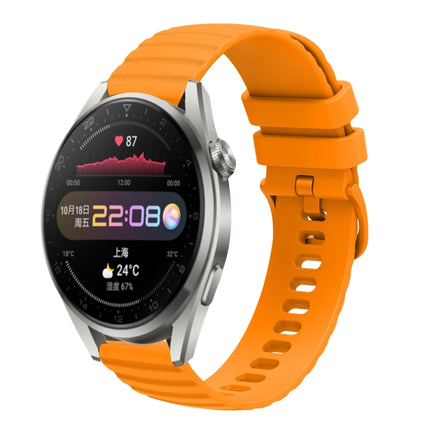 22mm Wavy Dot Pattern Solid Color Silicone Watch Band, For Huawei Watch 3 Pro, For Huawei GT2 Pro