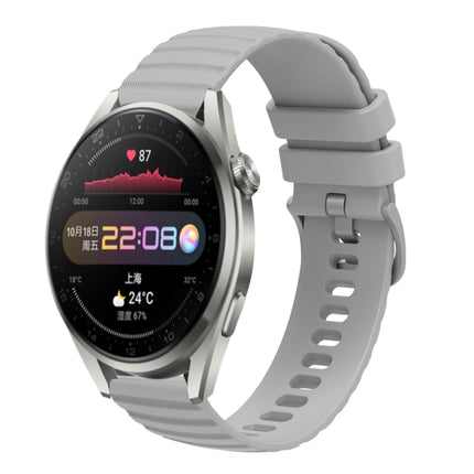 22mm Wavy Dot Pattern Solid Color Silicone Watch Band, For Huawei Watch 3 Pro, For Huawei GT2 Pro
