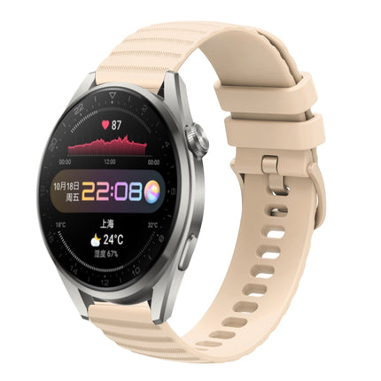 22mm Wavy Dot Pattern Solid Color Silicone Watch Band, For Huawei Watch 3 Pro, For Huawei GT2 Pro