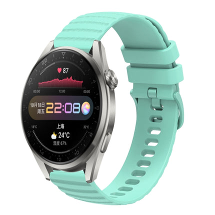 22mm Wavy Dot Pattern Solid Color Silicone Watch Band, For Huawei Watch 3 Pro, For Huawei GT2 Pro