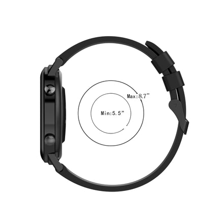 22mm Wavy Dot Pattern Solid Color Silicone Watch Band, For Huawei Watch 3 Pro, For Huawei GT2 Pro