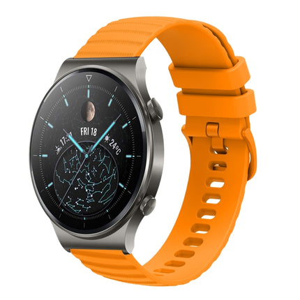 22mm Wavy Dot Pattern Solid Color Silicone Watch Band, For Huawei Watch 3 Pro, For Huawei GT2 Pro