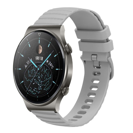22mm Wavy Dot Pattern Solid Color Silicone Watch Band, For Huawei Watch 3 Pro, For Huawei GT2 Pro