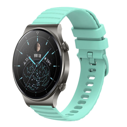 22mm Wavy Dot Pattern Solid Color Silicone Watch Band, For Huawei Watch 3 Pro, For Huawei GT2 Pro