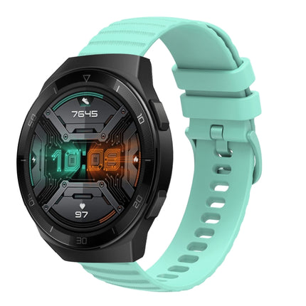 22mm Wavy Dot Pattern Solid Color Silicone Watch Band, For Huawei Watch GT 2E, For Huawei GT2 46mm