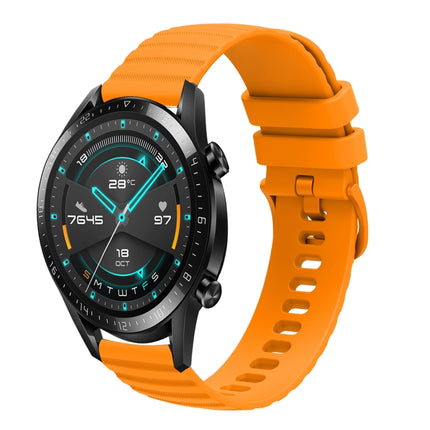 22mm Wavy Dot Pattern Solid Color Silicone Watch Band, For Huawei Watch GT 2E, For Huawei GT2 46mm