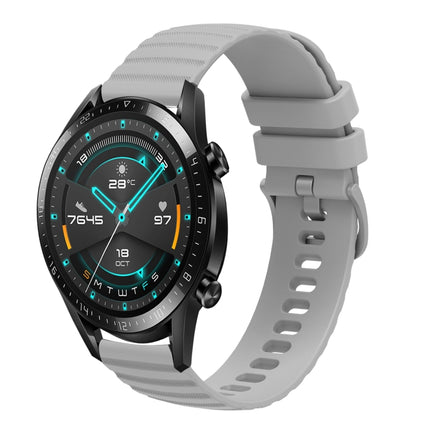 22mm Wavy Dot Pattern Solid Color Silicone Watch Band, For Huawei Watch GT 2E, For Huawei GT2 46mm