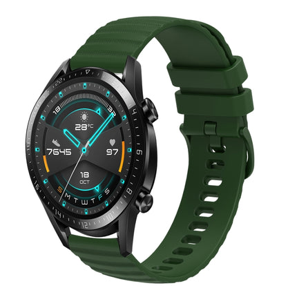 22mm Wavy Dot Pattern Solid Color Silicone Watch Band, For Huawei Watch GT 2E, For Huawei GT2 46mm