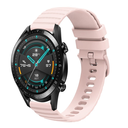 22mm Wavy Dot Pattern Solid Color Silicone Watch Band, For Huawei Watch GT 2E, For Huawei GT2 46mm