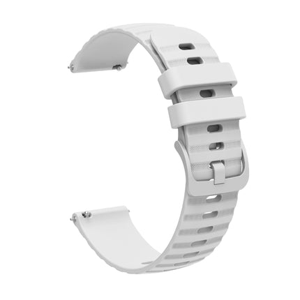 22mm Wavy Dot Pattern Solid Color Silicone Watch Band, For Huawei Watch 3 Pro New