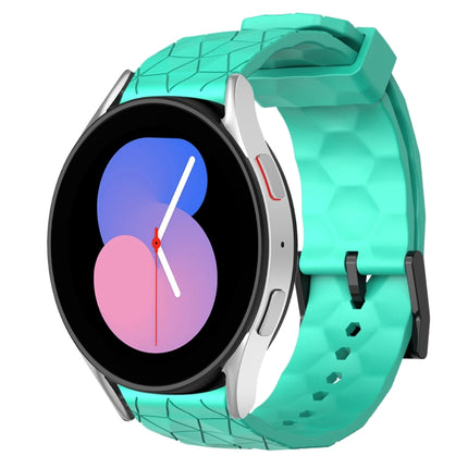 20mm Football Pattern Solid Color Silicone Watch Band, For Samsung Galaxy Watch 5 44mm, For Samsung Galaxy Watch 5 40mm