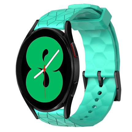 20mm Football Pattern Solid Color Silicone Watch Band, For Samsung Galaxy Watch 5 Pro 45mm, For Samsung Galaxy Watch 4 44mm