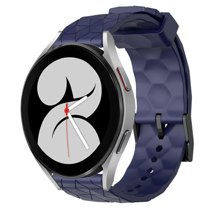 20mm Football Pattern Solid Color Silicone Watch Band, For Samsung Galaxy Watch 4 40mm, For Samsung  Galaxy Watch 4 Classic 42mm
