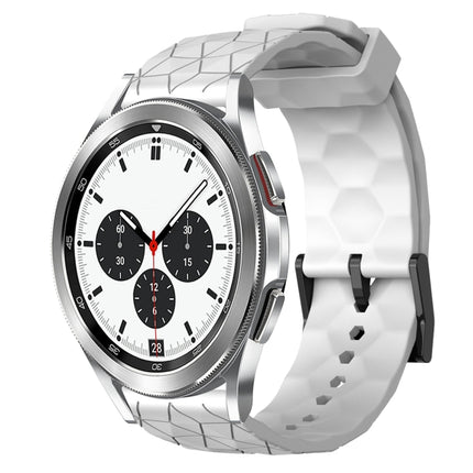 20mm Football Pattern Solid Color Silicone Watch Band, For Samsung Galaxy Watch 4 40mm, For Samsung  Galaxy Watch 4 Classic 42mm