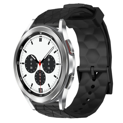 20mm Football Pattern Solid Color Silicone Watch Band, For Samsung Galaxy Watch 4 40mm, For Samsung  Galaxy Watch 4 Classic 42mm