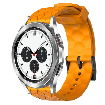 20mm Football Pattern Solid Color Silicone Watch Band, For Samsung Galaxy Watch 4 40mm, For Samsung  Galaxy Watch 4 Classic 42mm