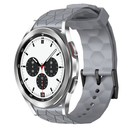20mm Football Pattern Solid Color Silicone Watch Band, For Samsung Galaxy Watch 4 40mm, For Samsung  Galaxy Watch 4 Classic 42mm