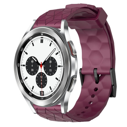 20mm Football Pattern Solid Color Silicone Watch Band, For Samsung Galaxy Watch 4 40mm, For Samsung  Galaxy Watch 4 Classic 42mm