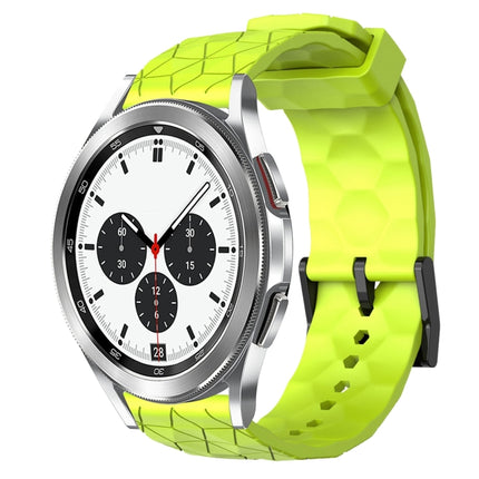 20mm Football Pattern Solid Color Silicone Watch Band, For Samsung Galaxy Watch 4 40mm, For Samsung  Galaxy Watch 4 Classic 42mm